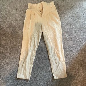 SHEIN linen Tan Pants